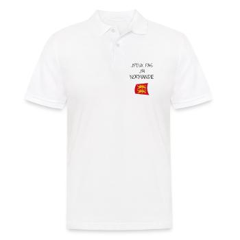 Fierté Normande : J'peux pas j'ai Normandie - Polo Homme - blanc - Devant - Kai (181cm)