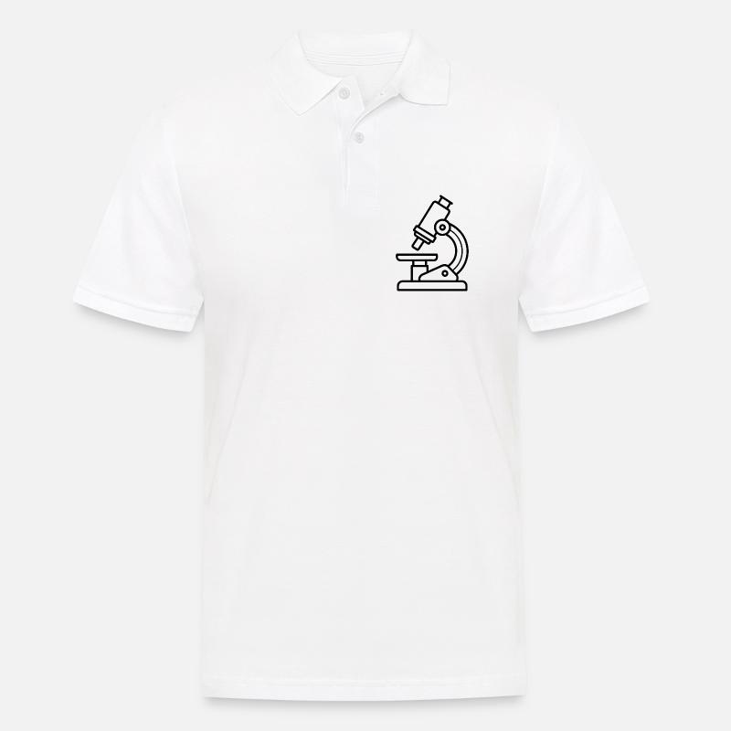 Microscope - Polo Homme - blanc