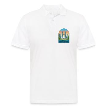 Illustration de voyage vintage à Kuala Lumpur, Malaisie - Polo Homme - blanc - Devant - Kai (181cm)