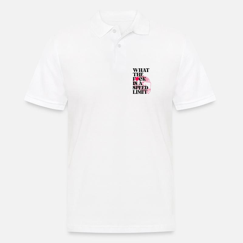 Auto - Männer Poloshirt - Weiß