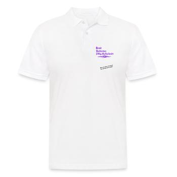 Tattoo falscher Zettel - Männer Poloshirt - Weiß - Vorne - Kai (181cm)
