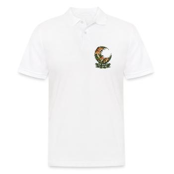 Pilzmond im Wald - Männer Poloshirt - Weiß - Vorne - Kai (181cm)