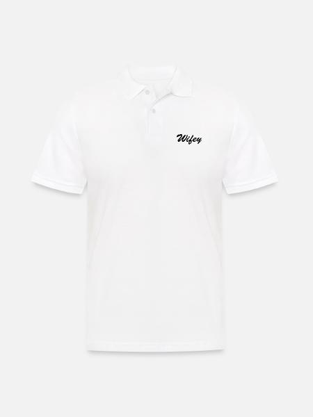 WIFEY - Männer Poloshirt - Weiß