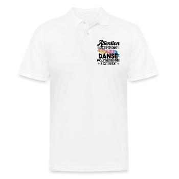 Danse Polynésienne Polynésie Cadeau Danseuse - Polo Homme - blanc - Devant - Kai (181cm)