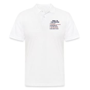 Disque golfeur golfeur frisbee drôle disant cadeau - Polo Homme - blanc - Devant - Kai (181cm)