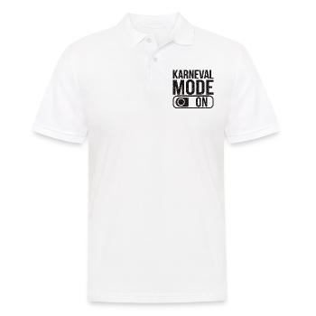 Karneval Mode On Fasching Fasnet - Männer Poloshirt - Weiß - Vorne - Kai (181cm)