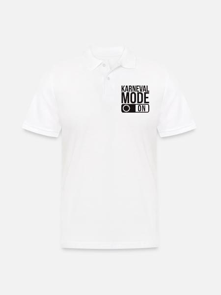 Karneval Mode On Fasching Fasnet - Men's Polo Shirt - white
