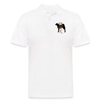 Akita and Akita inu kanji - Men's Polo Shirt - white - Front - Kai (181cm)