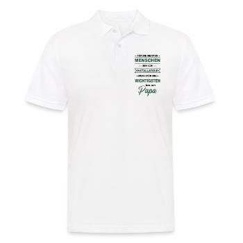 Installateur Klempner Handwerker Sanitär Papa - Männer Poloshirt - Weiß - Vorne - Kai (181cm)