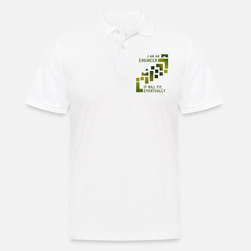 Engineer Ingenieur - Männer Poloshirt - Weiß