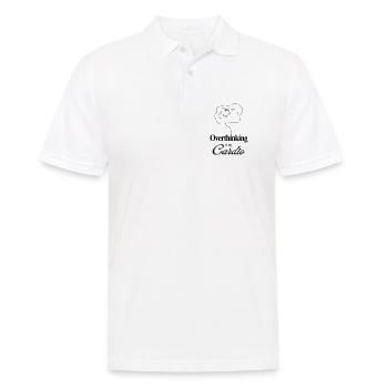 Overthinking is my Cardio Mental Health Humor Tee - Men's Polo Shirt - white - Front - Kai (181cm)