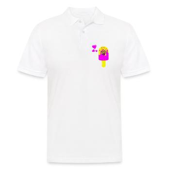 Eis Eiscreme - Men's Polo Shirt - white - Front - Kai (181cm)