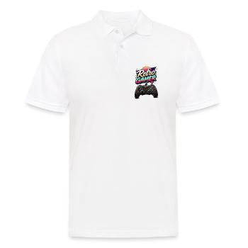 Retro Gamer Neon Controller - Men's Polo Shirt - white - Front - Kai (181cm)