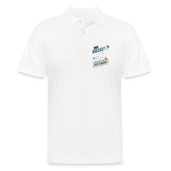 Flug BB2027 Ziel Opa und Großmutter - Männer Poloshirt - Weiß - Vorne - Kai (181cm)