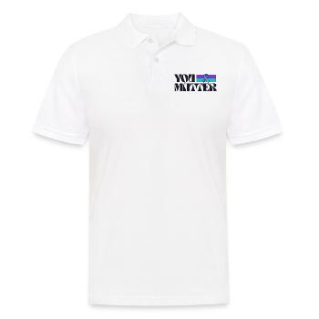 Vous comptez ruban de sensibilisation à la prévention du suicide - Polo Homme - blanc - Devant - Kai (181cm)