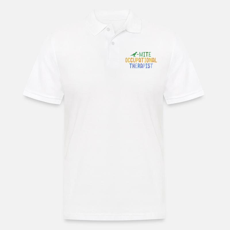 Dinomite Ergotherapeut Dinosaurier OT - Männer Poloshirt - Weiß