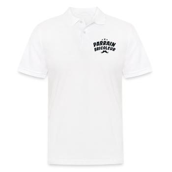 Parrain Bricoleur - Idée Cadeau Parrain Bricoleur - Polo Homme - blanc - Devant - Kai (181cm)