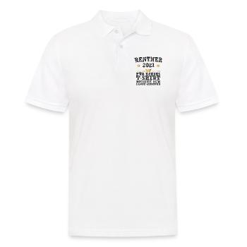 Rente 2021, Renteneintritt, Rentner, Geschenke - Männer Poloshirt - Weiß - Vorne - Kai (181cm)