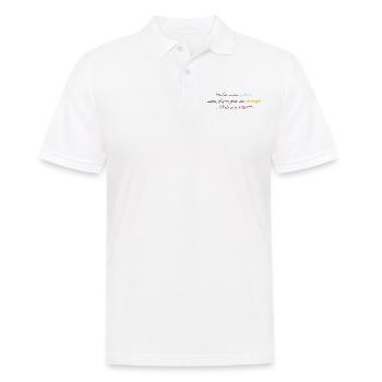 Que Dieu me donne de la patience - Polo Homme - blanc - Devant - Kai (181cm)