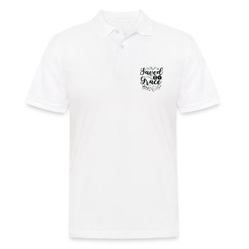 Christliche Gabe gerettet durch Gnade Christliche Gaben - Männer Poloshirt - Weiß - Vorne - Kai (181cm)