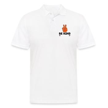 Signe de paix Kind Always Orange Unity Day - Polo Homme - blanc - Devant - Kai (181cm)