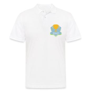 Une belle tête de vainqueur - Humour - Drôle - Polo Homme - blanc - Devant - Kai (181cm)