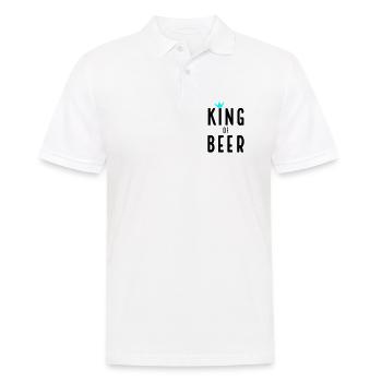 Abstract Art Inspired Color Explosion - Men's Polo Shirt - white - Front - Kai (181cm)