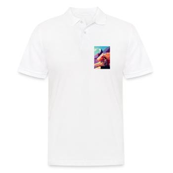 Am See - Männer Poloshirt - Weiß - Vorne - Kai (181cm)