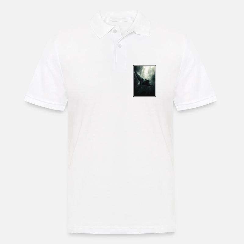 Rochen Mantarochen - Männer Poloshirt - Weiß