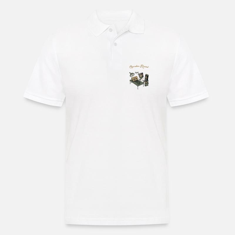 Operation Rewind: Retro MedTech - Männer Poloshirt - Weiß