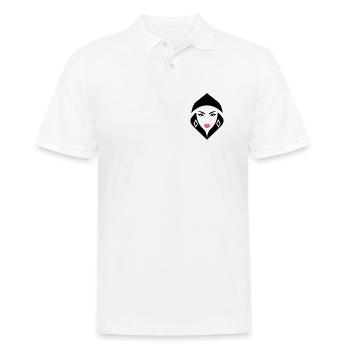 Cobra Queen – kraftvoll, weiblich und gebieterisch - Männer Poloshirt - Weiß - Vorne - Kai (181cm)