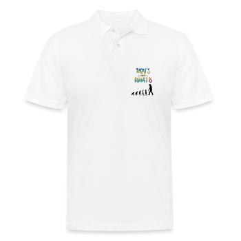 Kein B - Männer Poloshirt - Weiß - Vorne - Kai (181cm)