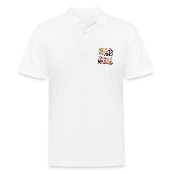 Cadeau d’amoureux des chiens vous ne pouvez pas me dire quoi faire - Polo Homme - blanc - Devant - Kai (181cm)