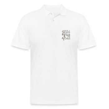 Feministische Geschenkfrau mit einer Stimme Heftiger Feminismus - Männer Poloshirt - Weiß - Vorne - Kai (181cm)