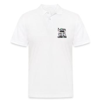 Dieu ne t’a pas amené si loin pour te quitter - Polo Homme - blanc - Devant - Kai (181cm)