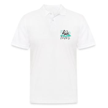 Bibliothécaire Cadeau Amusant Livre Amoureux Cadeaux - Polo Homme - blanc - Devant - Kai (181cm)