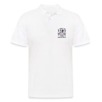 Quilter Geschenke Lesen und quilten Sie gleichzeitig das Leben - Männer Poloshirt - Weiß - Vorne - Kai (181cm)