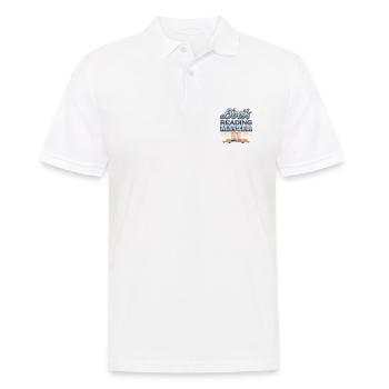 Book Reading Master Librarian Gift Book Lover - Men's Polo Shirt - white - Front - Kai (181cm)