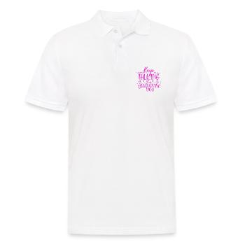 Sarcastic Gift Keep Talking I'm Diagnosing You - Men's Polo Shirt - white - Front - Kai (181cm)