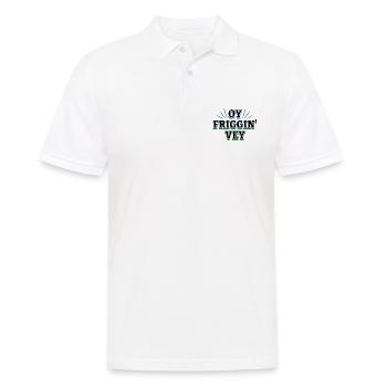 Oy Friggin' Vey Drôle de yiddish hébreu hébreu juif - Polo Homme - blanc - Devant - Kai (181cm)