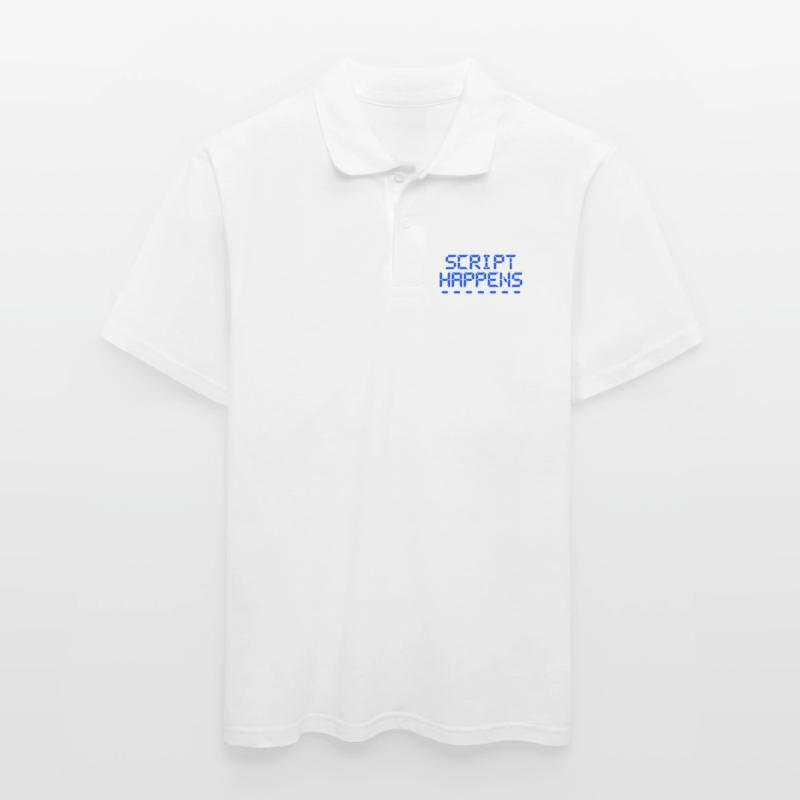 Computer Programming Script Happens Programmer Men's Polo Shirt