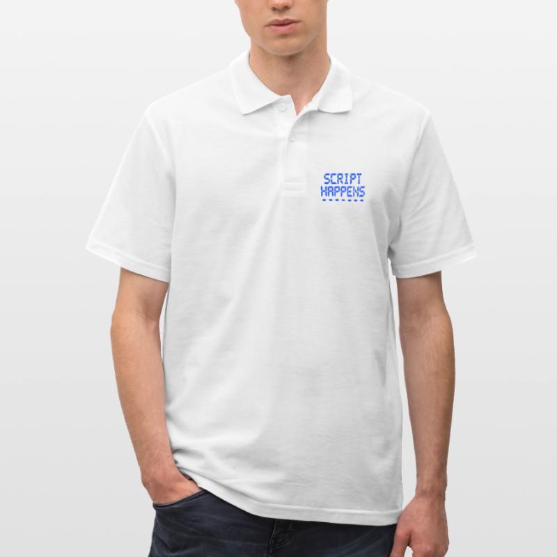 Computer Programming Script Happens Programmer Men's Polo Shirt