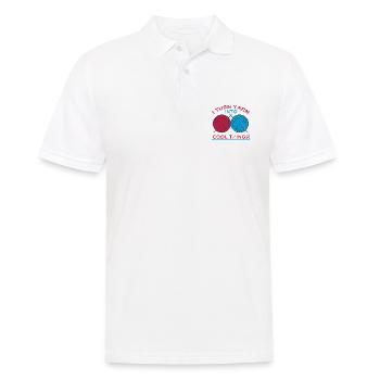 Stricker-Geschenk Verwandeln Sie Garn in coole Dinge Stricken - Männer Poloshirt - Weiß - Vorne - Kai (181cm)
