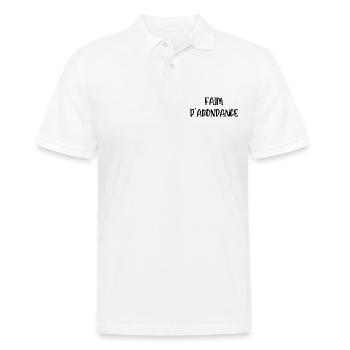 faim d'abondance - Polo Homme - blanc - Devant - Kai (181cm)