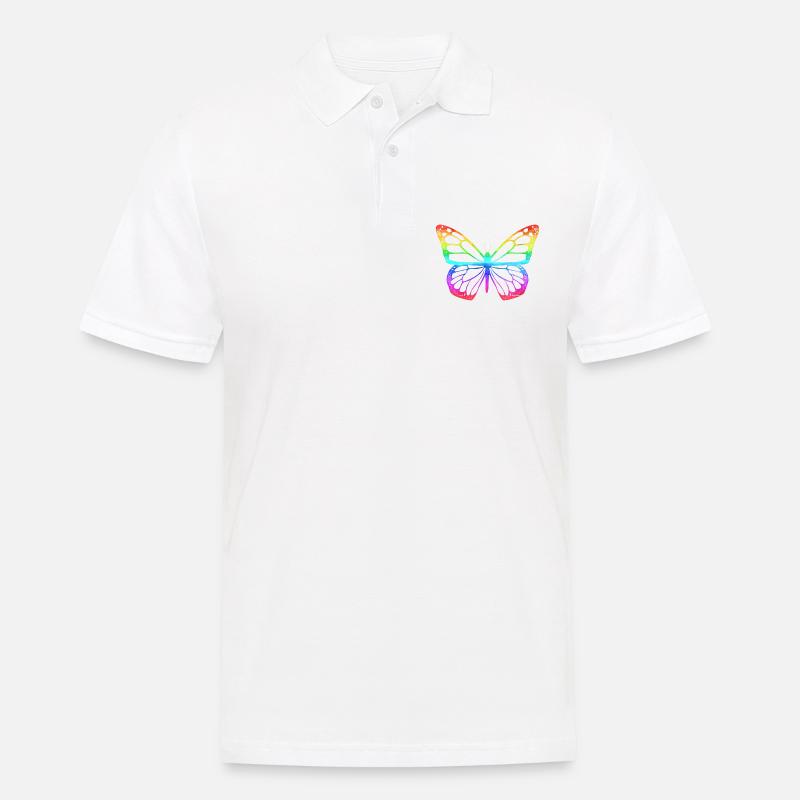 Schmetterling Geschenke Falter Schmetterlinge - Männer Poloshirt - Weiß