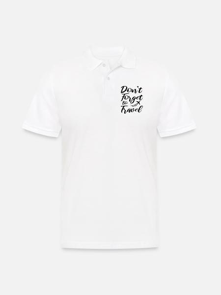 Travel - Männer Poloshirt - Weiß