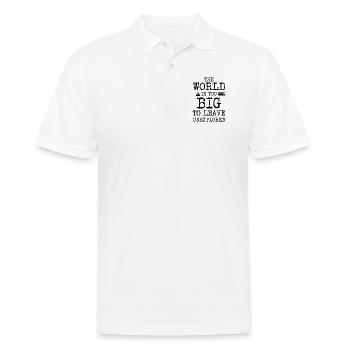 Travel - Männer Poloshirt - Weiß - Vorne - Kai (181cm)