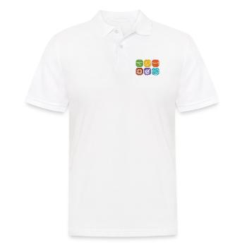 bicycle - Men's Polo Shirt - white - Front - Kai (181cm)