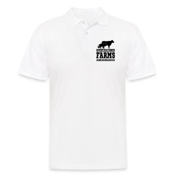 Farm Agriculture - Men's Polo Shirt - white - Front - Kai (181cm)