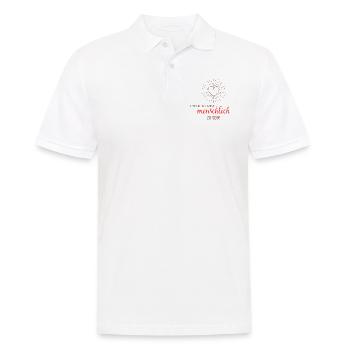 to be human - Men's Polo Shirt - white - Front - Kai (181cm)